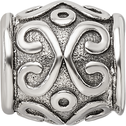 Sterling Silver Reflections Scroll Bali Bead