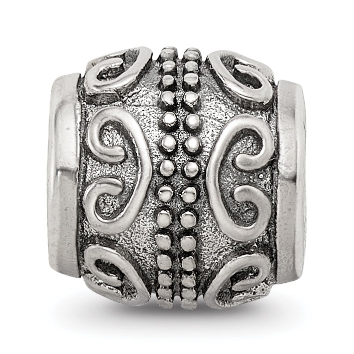 Sterling Silver Reflections Scroll Bali Bead