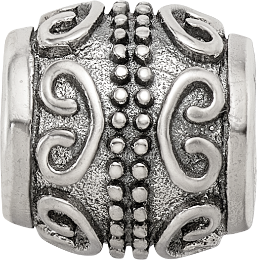 Sterling Silver Reflections Scroll Bali Bead