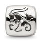 Sterling Silver Reflections Capricorn Zodiac Antiqued Bead