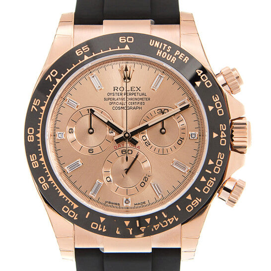 Original Rolex Cosmograph Daytona Pink Diamond Dial Chronograph Automatic 18 ct Everose Gold Men's Watch 116515ln-0021