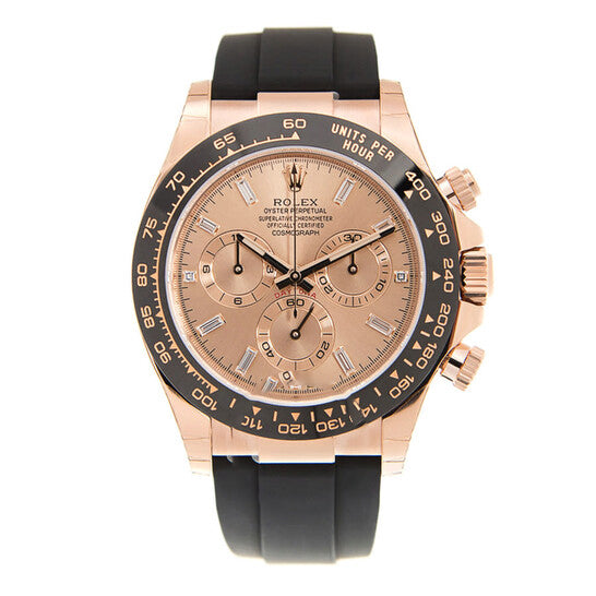 Original Rolex Cosmograph Daytona Pink Diamond Dial Chronograph Automatic 18 ct Everose Gold Men's Watch 116515ln-0021