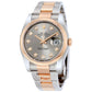 Original Rolex Datejust 36 Grey Diamond Dial Steel and 18K Everose Gold Oyster Men's Watch 116201GYDO