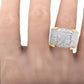 Men's Pave Natural Diamond Pinky Ring Band 1.0ct 15MM in 10K Yellow or White Gold