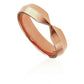 Original Tiffany 18k Rose Gold Nesting Wide Band Ring