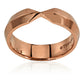 Original Tiffany 18k Rose Gold Nesting Wide Band Ring