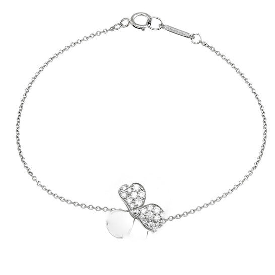 Original Tiffany Ladies Tiffany Paper Flowers Diamond Flower Bracelet