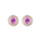 Original Tresorra 18K Rose Gold Pink Sapphire Earrings