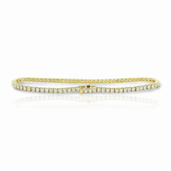 Original Tresorra 18K Yellow Gold Diamond Tennis Bracelet