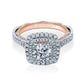 Original Verragio Engagement Ring 6.5 18K WG