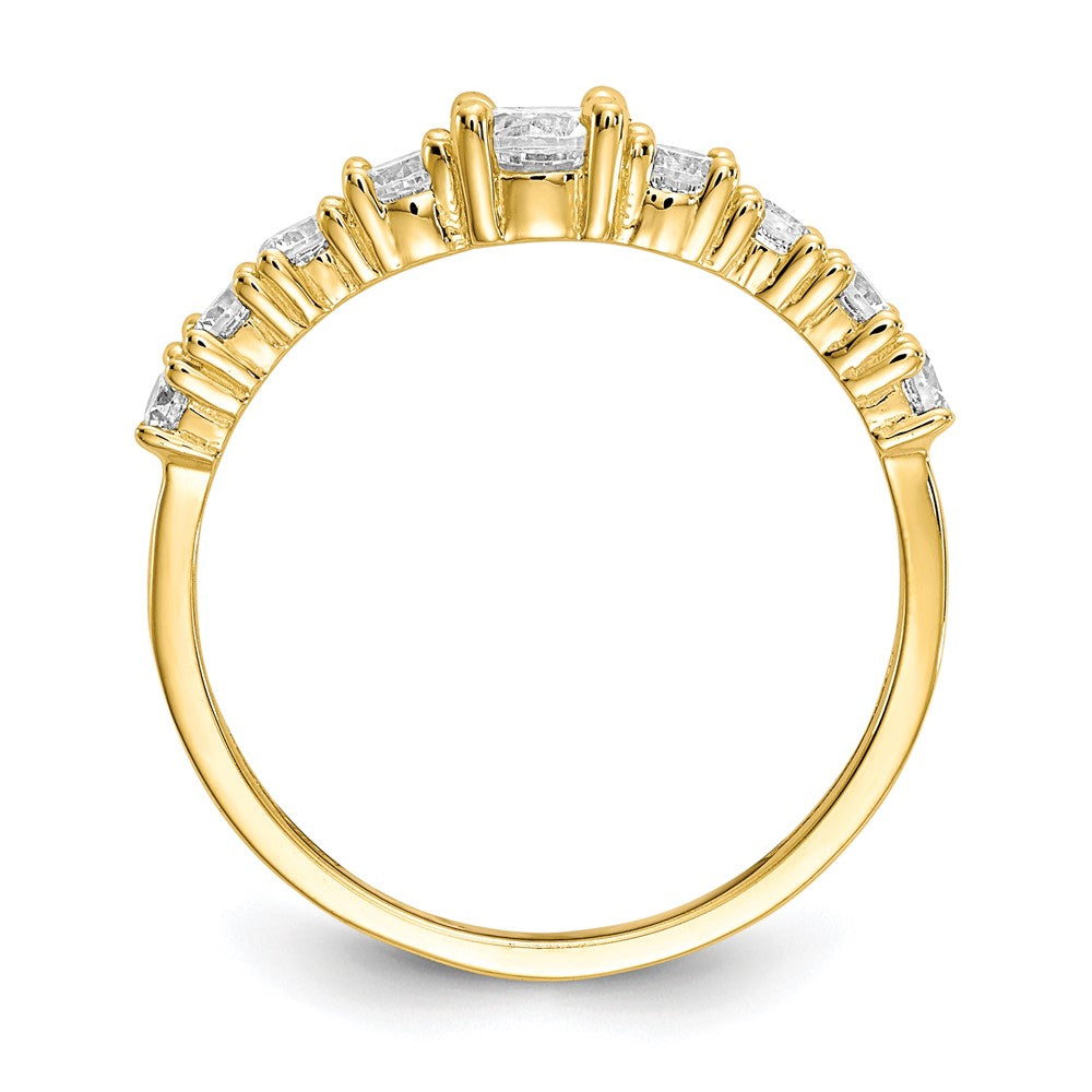 10K Yellow Gold CZ Ring