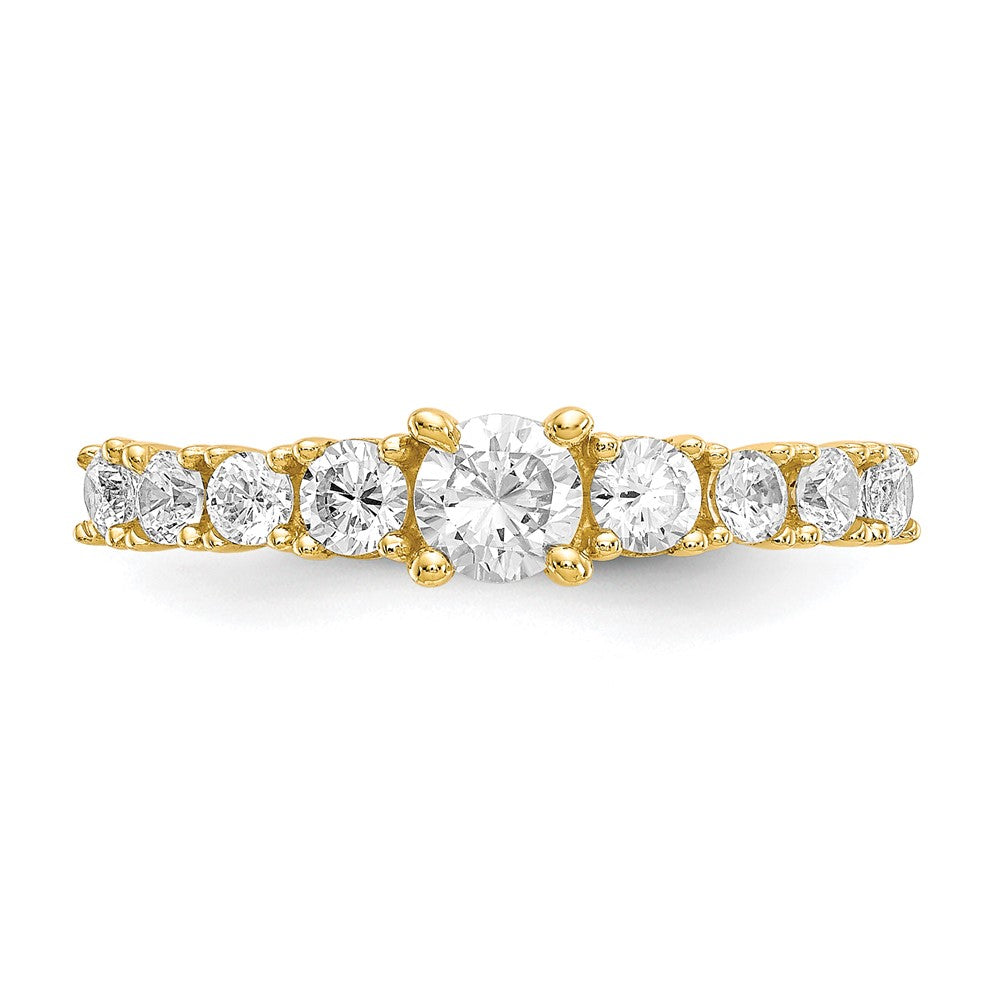 10K Yellow Gold CZ Ring