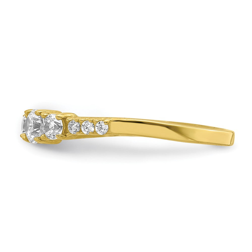 10K Yellow Gold CZ Fancy Child's Ring