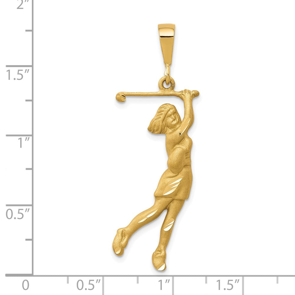 10k Yellow Gold Golfer Charm