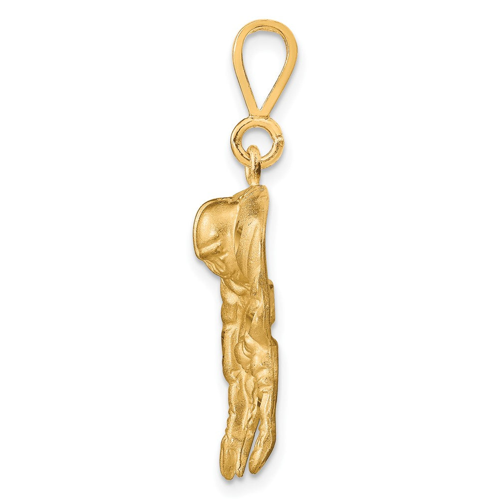 10k Yellow Gold Football Charm