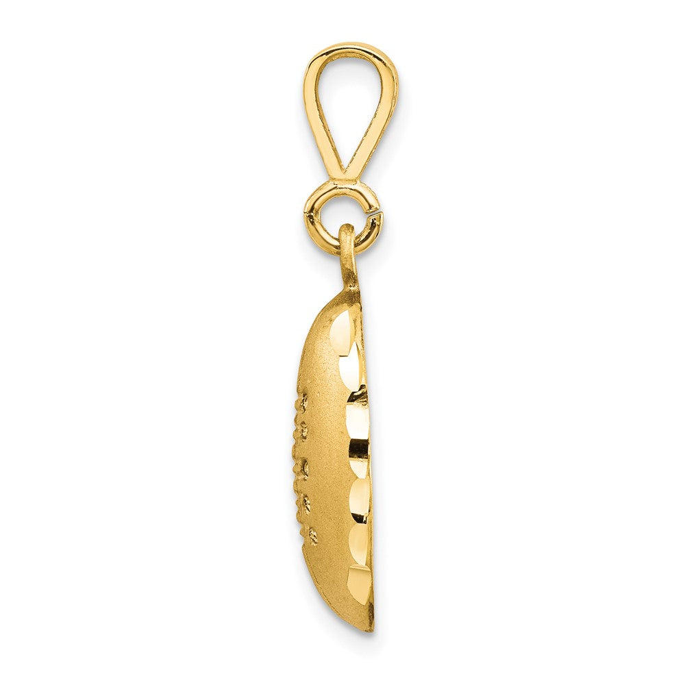 10k Yellow Gold Football Charm