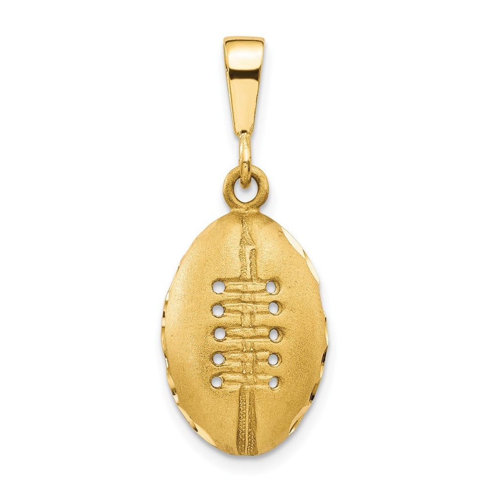 10k Yellow Gold Football Charm