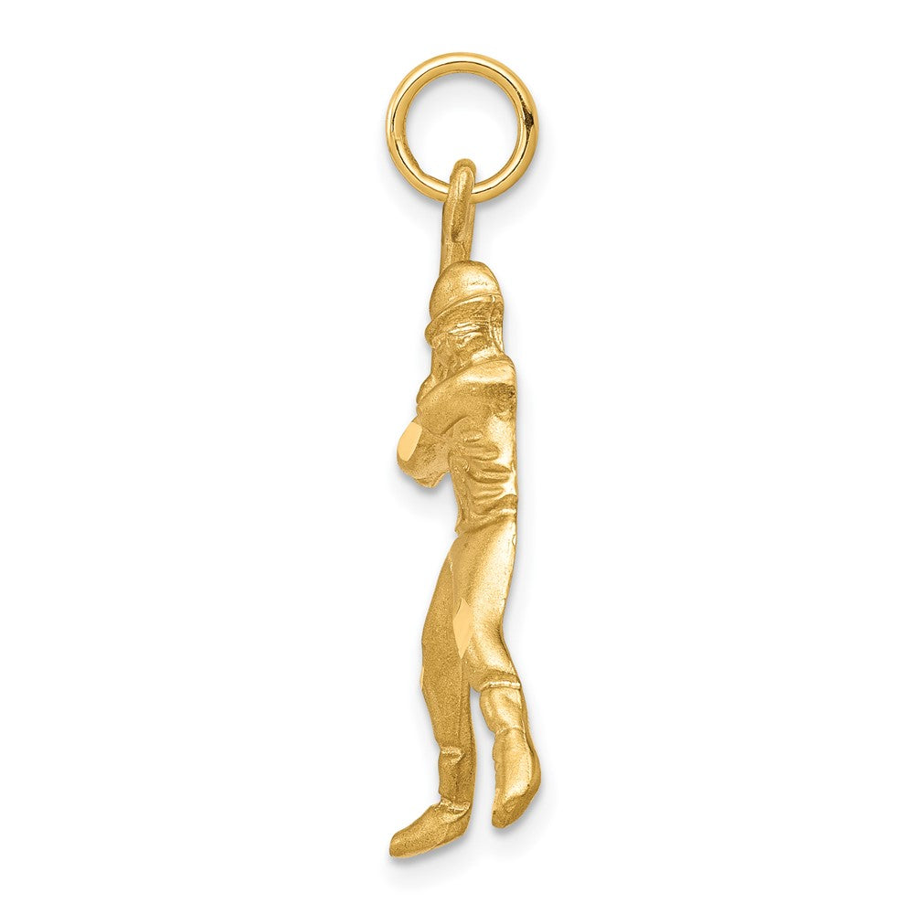 10k Yellow Gold Baseball Charm