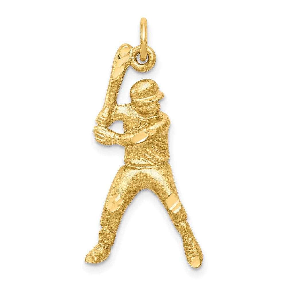 10k Yellow Gold Baseball Charm