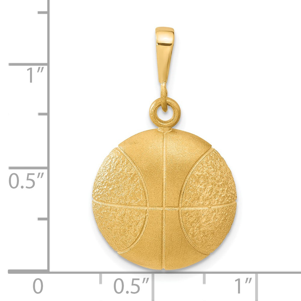 10k Yellow Gold Basketball Charm