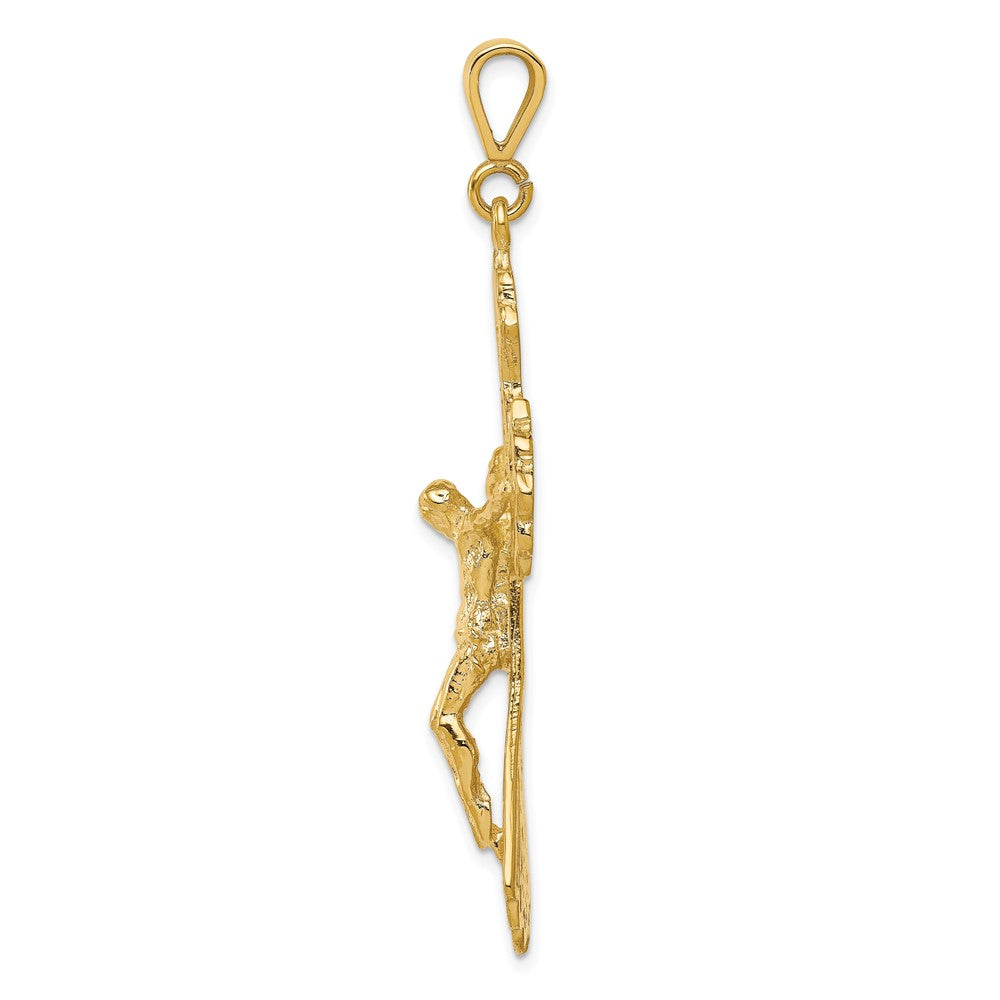 10k Yellow Gold Crucifix Charm