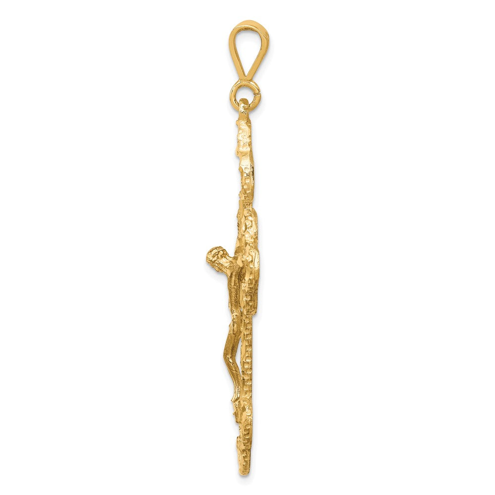 10k Yellow Gold Crucifix Charm