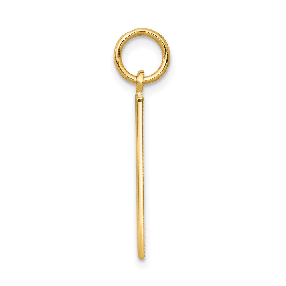 10k Yellow Gold Solid Bingo Card Charm