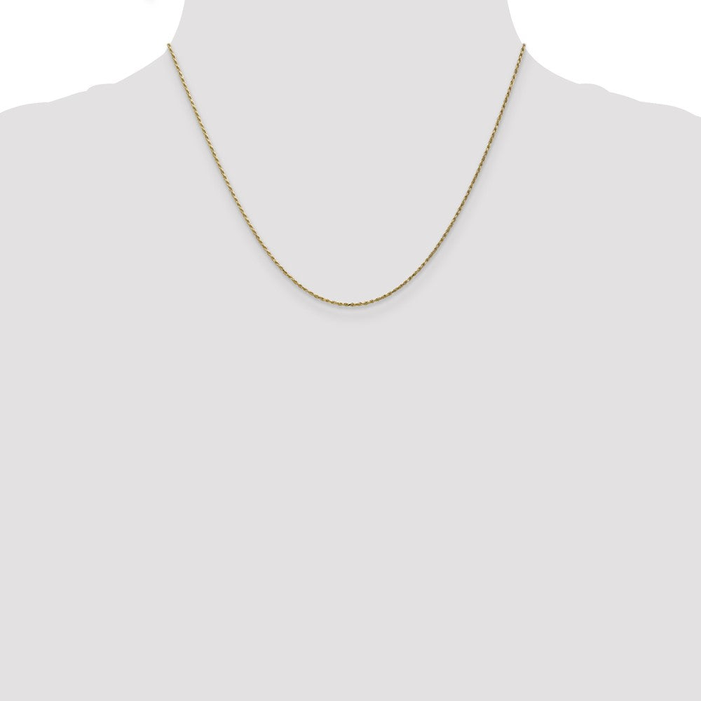 10K Yellow Gold .95mm Carded Cable Rope Chain Necklace