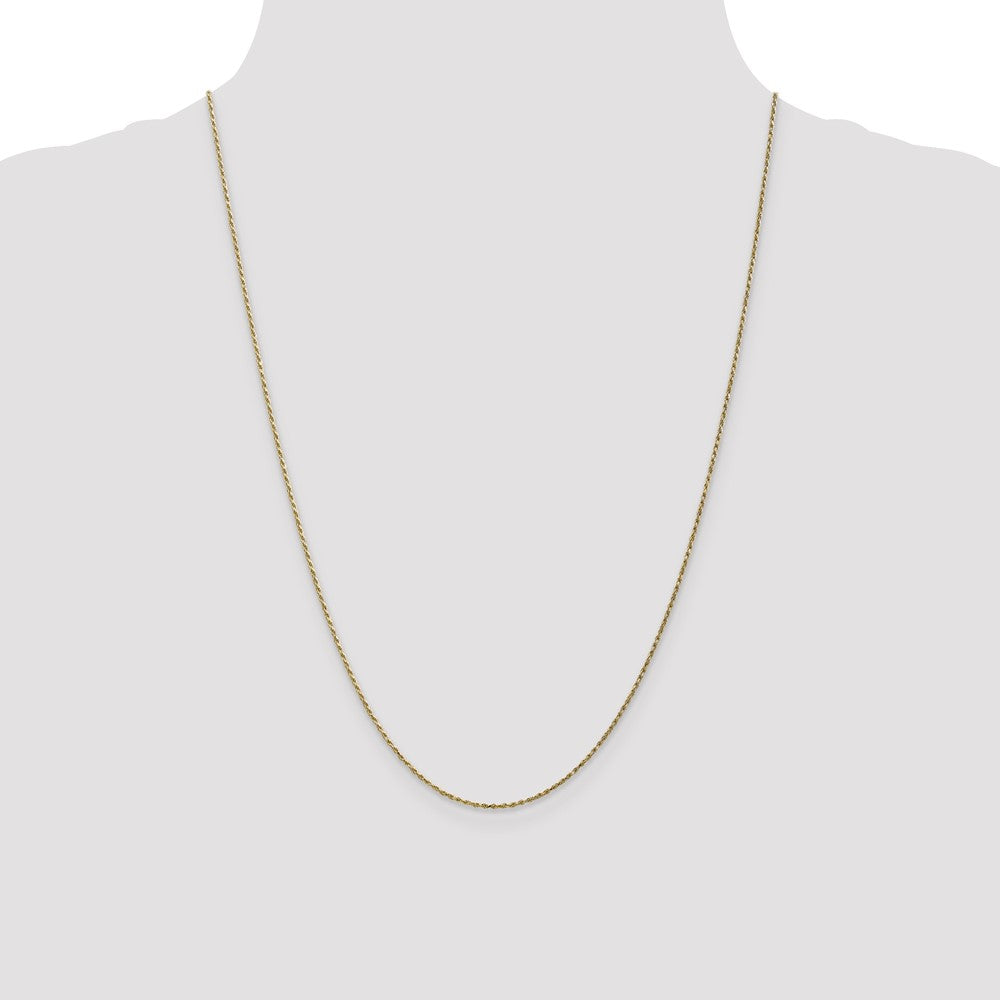 10K Yellow Gold .95mm Carded Cable Rope Chain Necklace