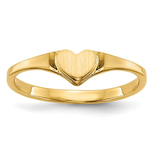 10K Yellow Gold Children's Heart Ring