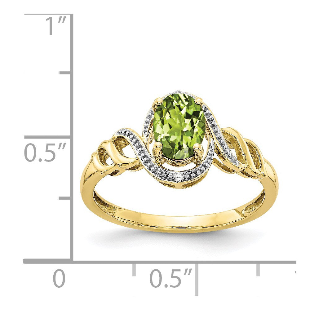 Shops ❤️10k Size 9 Vintage Solid Yellow Gold Heart-Shaped Peridot Ring!