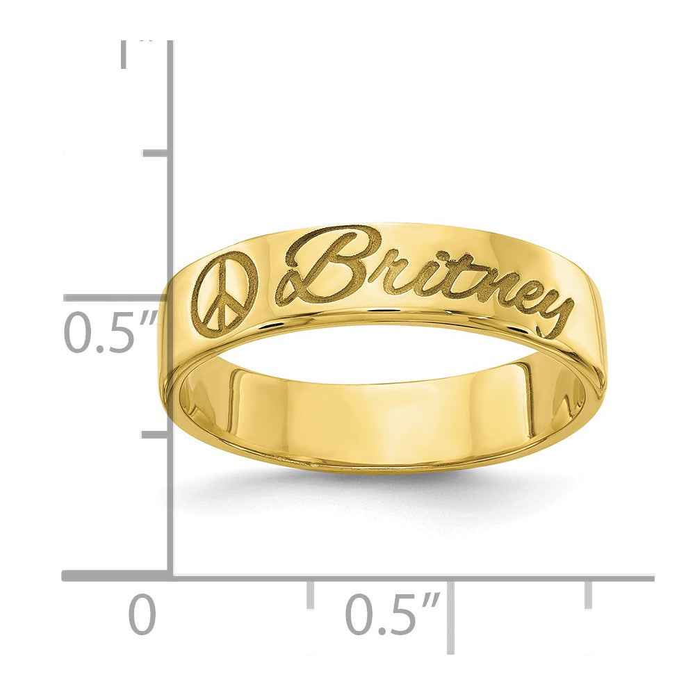 10K Yellow Gold Customized Ring