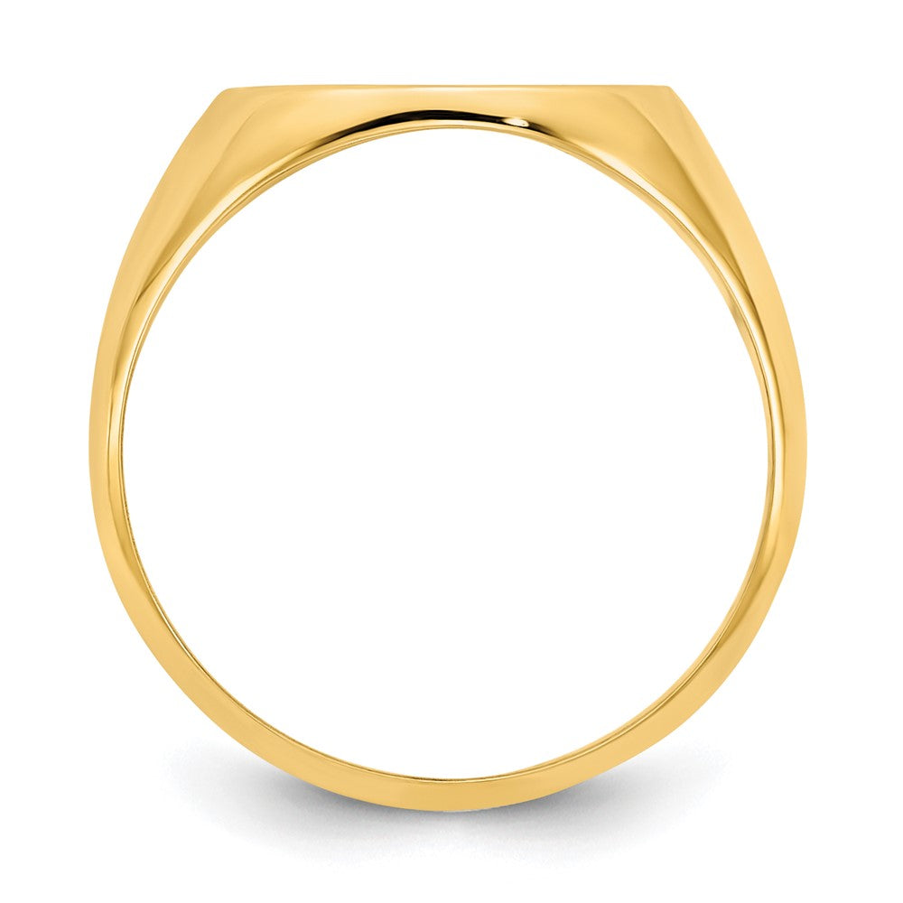 10K Yellow Gold Polished Monogram Signet Ring