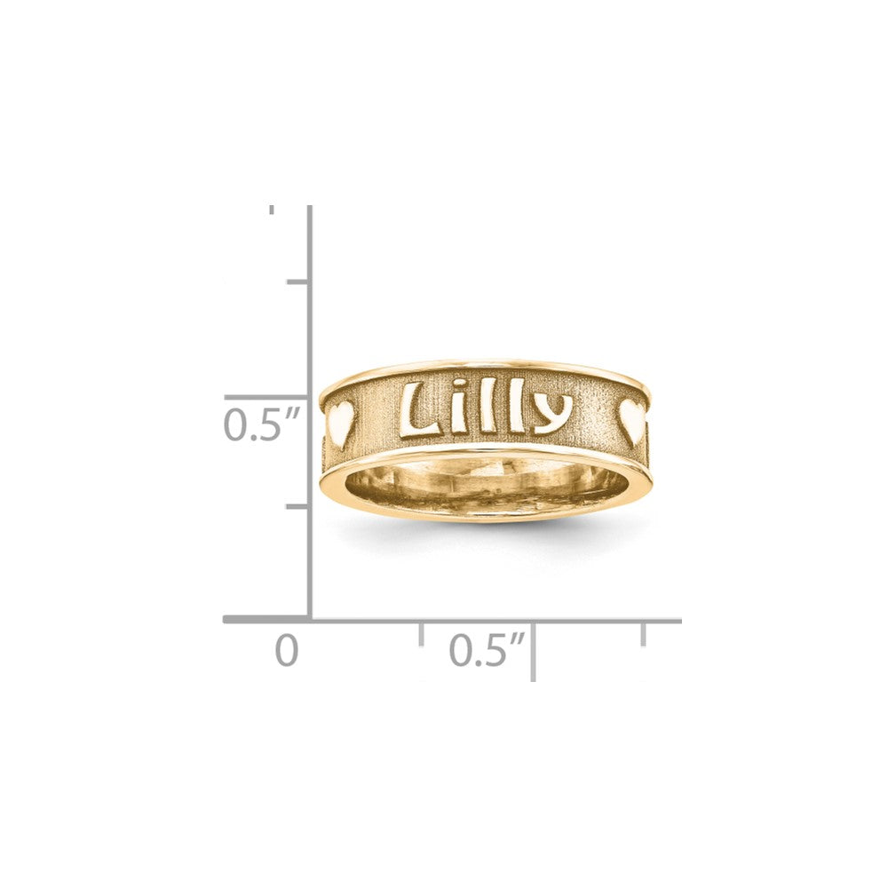 10K Yellow Gold Casted High Polish w/Sandblast or Antique Ring