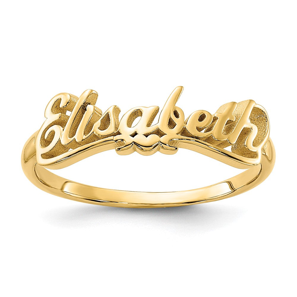 10K Yellow Gold Polished Personalized Ring