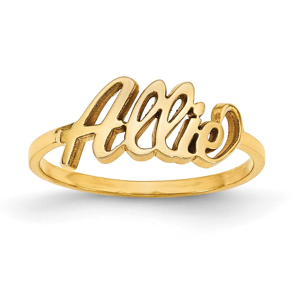 10K Yellow Gold Polished Personalized Ring