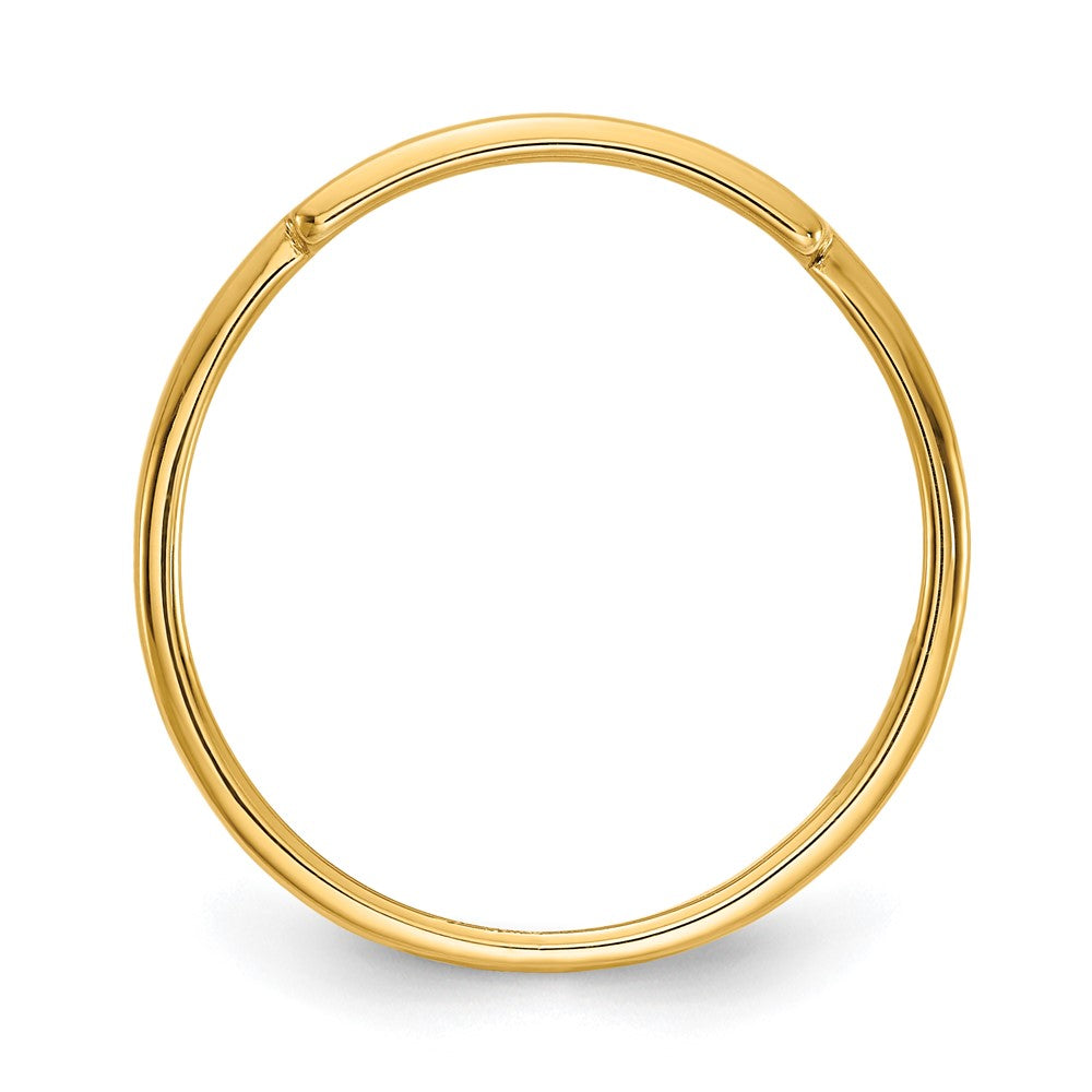 10K Yellow Gold Personalized Name Bar Ring