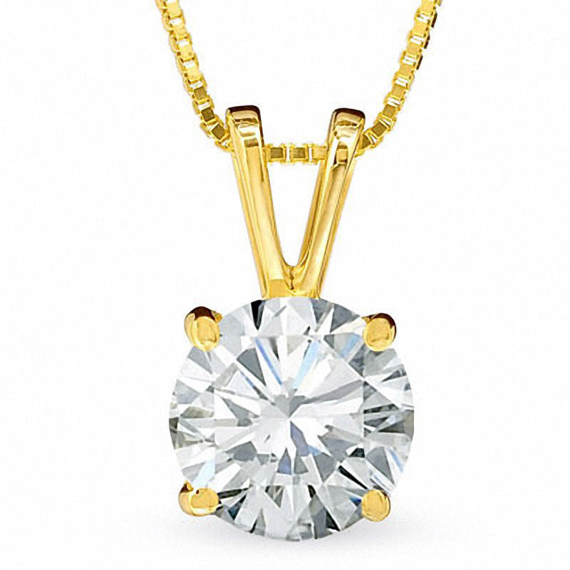 1 CT. Certified Natural Clarity Enhanced Solitaire Pendant in 18K Gold (I/SI2)