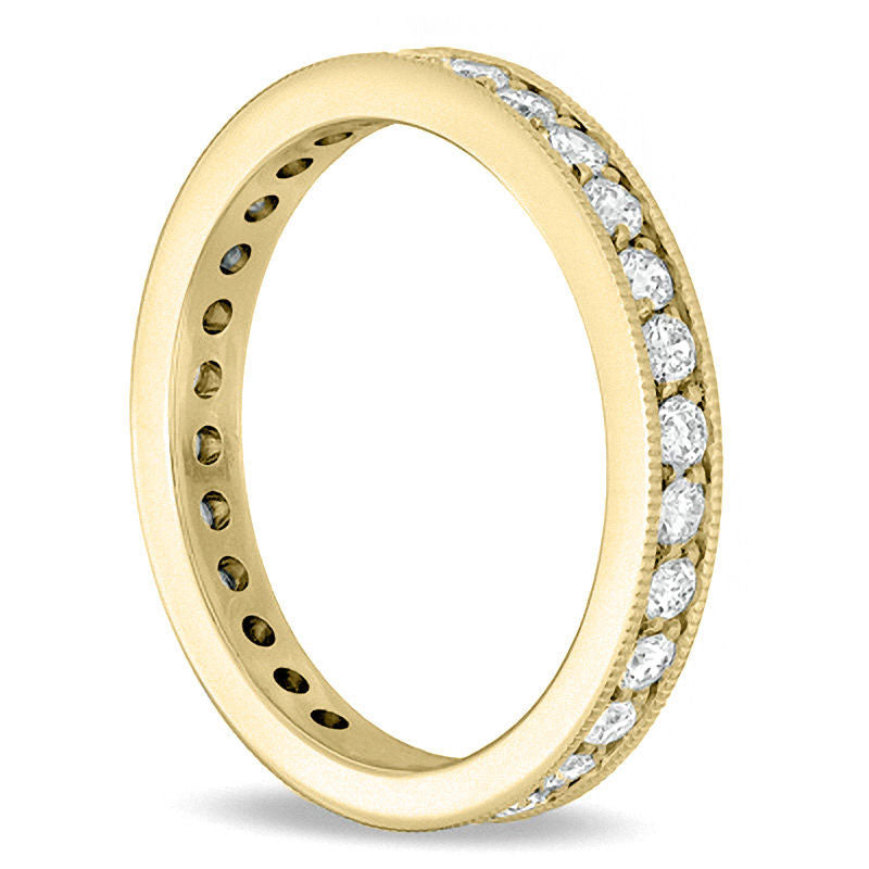 1.0 CT. T.W. Certified Natural Diamond Eternity Wedding Band in Solid 18K Gold (G/SI2)