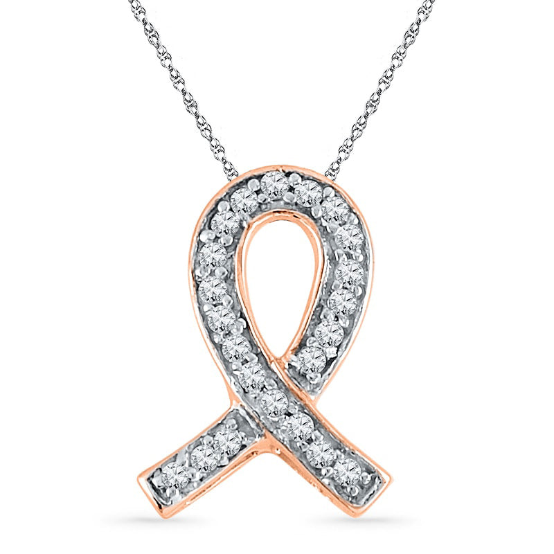 Classic Awareness Ribbon Pendant