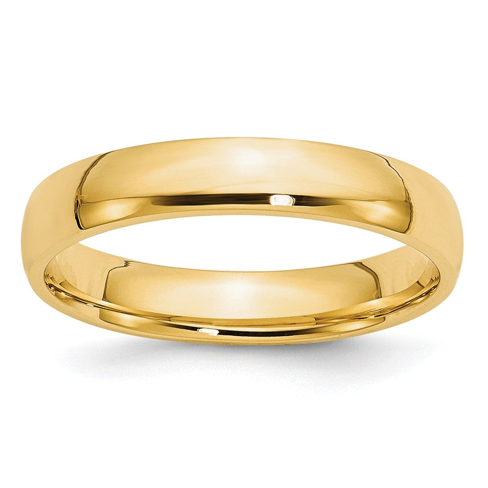 Solid 10K Yellow Gold 4mm Light Weight Comfort Fit Men's/Women's Wedding Band Ring Size 4