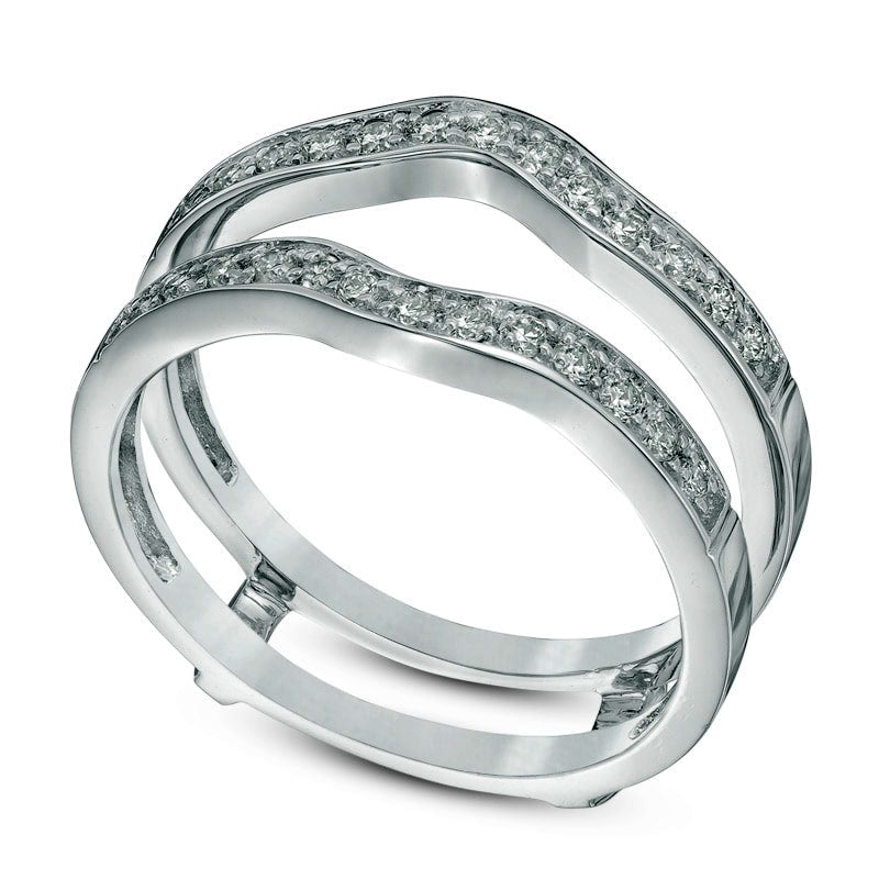 0.25 CT. T.W. Natural Diamond Contour Enhancer in Solid 14K White Gold