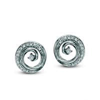 0.17 CT. T.W. Diamond Spiral Stud Earrings in Sterling Silver