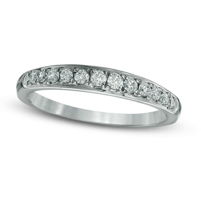 0.20 CT. T.W. Natural Diamond Anniversary Band in Solid 10K White Gold