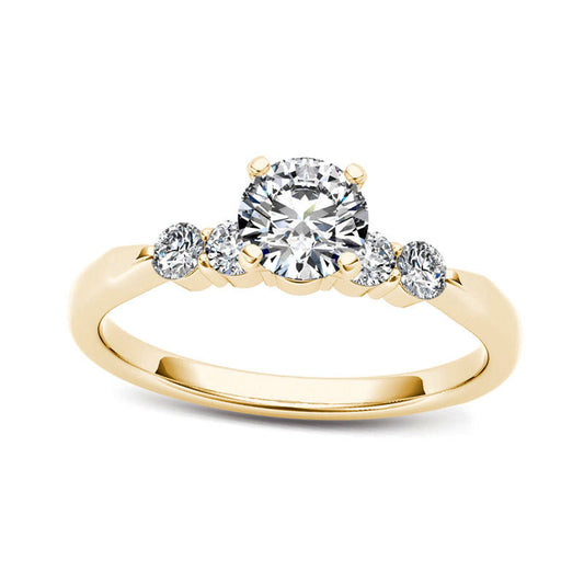 0.50 CT. T.W. Natural Diamond Engagement Ring in Solid 14K Gold