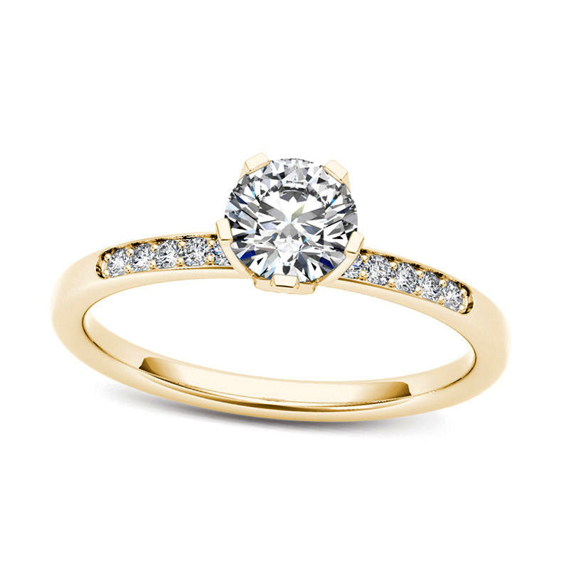 0.50 CT. T.W. Natural Diamond Engagement Ring in Solid 14K Gold