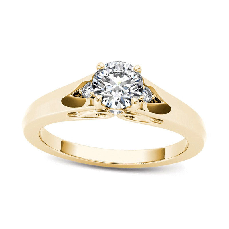 0.50 CT. T.W. Natural Diamond Engagement Ring in Solid 14K Gold