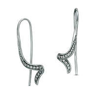 0.2 CT. T.W. Diamond Swirl Threader Earrings in Sterling Silver