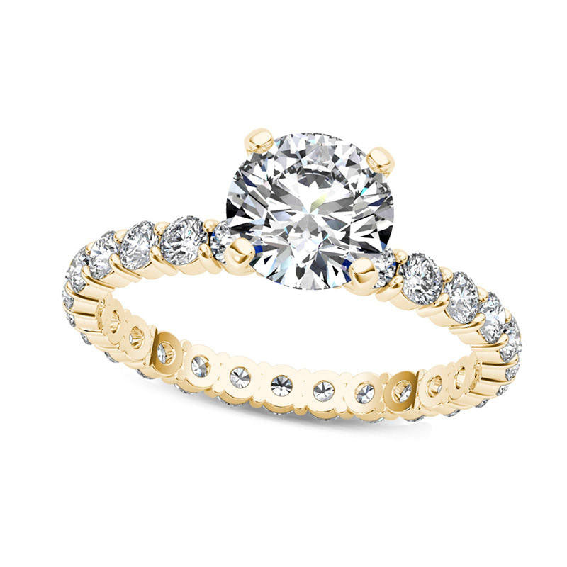 2.5 CT. T.W. Natural Diamond Engagement Ring in Solid 14K Gold