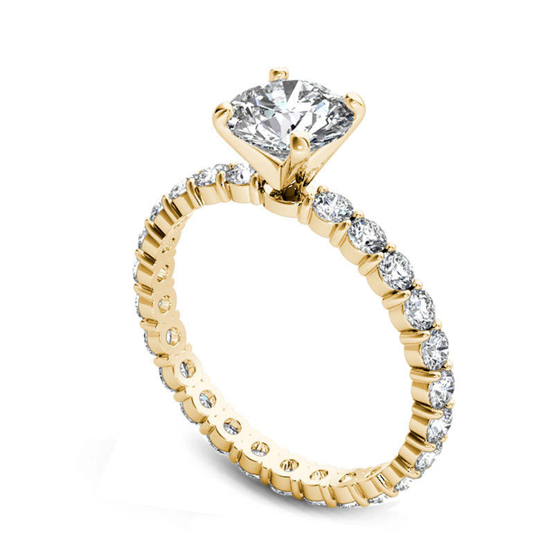 2.5 CT. T.W. Natural Diamond Engagement Ring in Solid 14K Gold